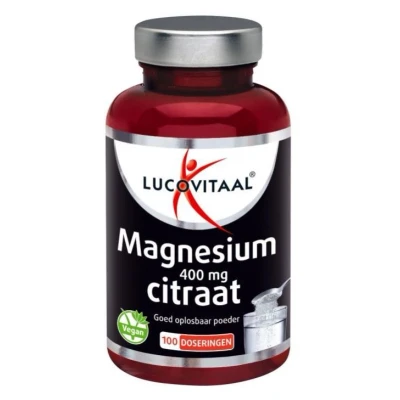 Afbeelding van 2+2 gratis: Lucovitaal Magnesium Citraat 400 mg Poeder 100 doseringen 250 gram