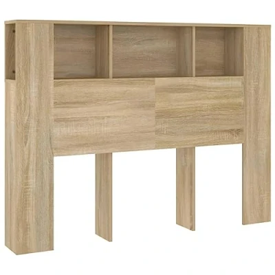 Afbeelding van vidaXL Hoofdbordkast Sonoma eiken 140 x 18,5 104,5 cm