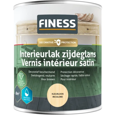 Afbeelding van Finess Interieurlak zijdeglans kleurloos 750 ml.