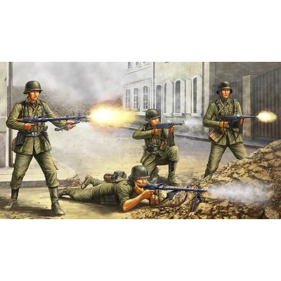 Afbeelding van 1:35 HobbyBoss 84416 German Infantry The Barrage Wall Plastic Modelbouwpakket