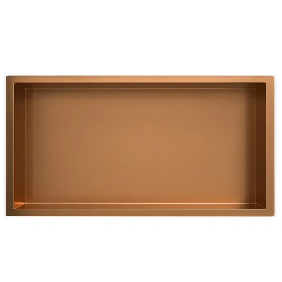 Afbeelding van Wiesbaden inbouwnis 30x60x7cm geborsteld brons koper