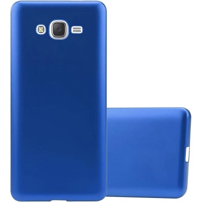 Afbeelding van Cadorabo Hoesje geschikt voor Samsung Galaxy J7 2015 in METAAL BLAUW Beschermhoes gemaakt van flexibel TPU silicone Case Cover