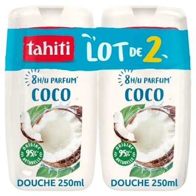 Afbeelding van TAHITI Douchegel met geur 8h Coco 250 ml x 2