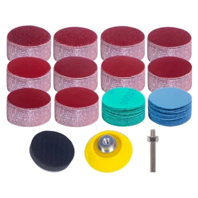 Afbeelding van STEBRUAM Schuurschijven schuurpapier 50 mm 240 stuks 2 inch korrel 60/80/120/180/240/320/400/600/800/1000/2000/3000 ronde schuurmiddelen voor autoslijpen van houten meubels