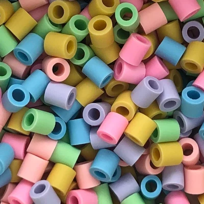 Afbeelding van Nabbi biobeads strijkkralen pastel mix 1000st