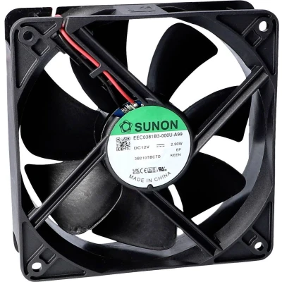 Afbeelding van Sunon MEC0382V2 000U A99 Axiaalventilator 24 V/DC 197.03 m3/h (l x b h) 38 120 mm