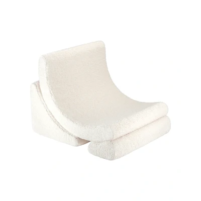 Afbeelding van Wigiwama Teddy Moon Chair / Fauteuil 80x65x55cm Cream White