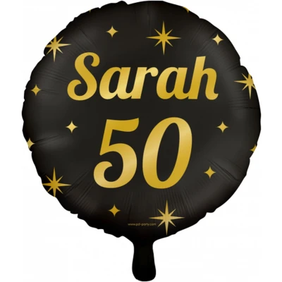 Afbeelding van Helium Ballon Sarah 50 jaar Classy 45cm per stuk