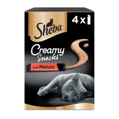 Afbeelding van 11x Sheba Creamy snacks Rund 4x 12g