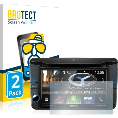 Afbeelding van BROTECT Screenprotector voor Kenwood DNX518VDABS Folie Beschermfolie matte (2 Stuks)
