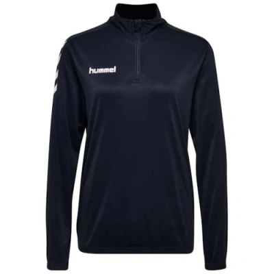 Afbeelding van hummel Core Poly Sweatshirt voor dames, halve rits, Marinier