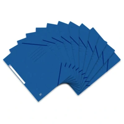 Afbeelding van Elastomap Oxford Top File+ A4 3 kleppen 390gr blauw