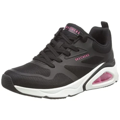 Afbeelding van Skechers Sport Tresair Sneakers laag black, Dames, Maat: 36, Black Textiel/ synthetisch