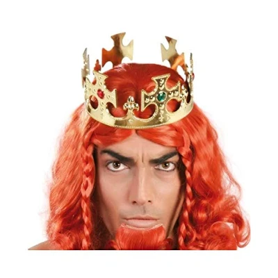 Afbeelding van Fiestas Guirca Konings kroon voor heren 7 x 59 cm Koningsdag / carnaval accessoire prinsen