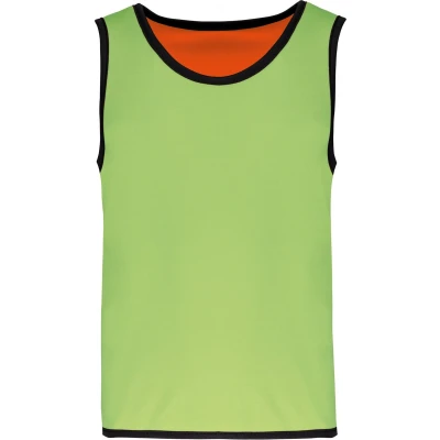 Afbeelding van PROACT Omkeerbaar rugbyhesje kids PA046 Lime / Spicy Orange