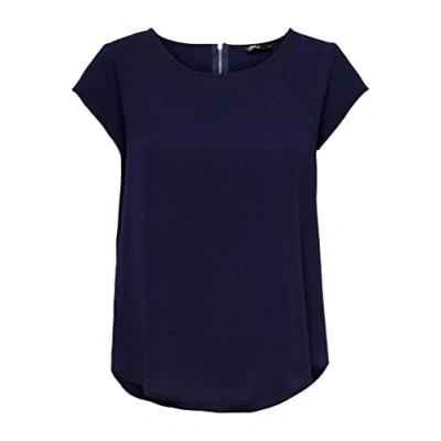 Afbeelding van ONLY Onlvic Solid Blouse, Dames, Maat: 36, Evening blue