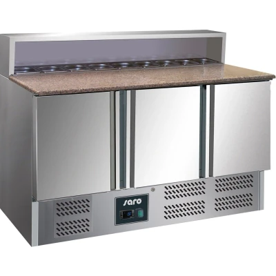 Afbeelding van Pizza werkbank Gianni PS903 3 deurs 8/6GN (H)102x(B)136,5x(D)70