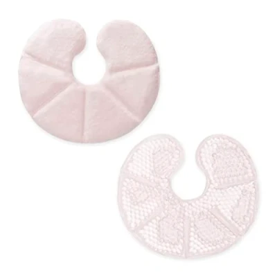 Afbeelding van Navaris set van 2 thermokompressen Hot cold pack Voor warm of koud gebruik Herbruikbare gelpads met stoffen bekleding borstvoeding Roze