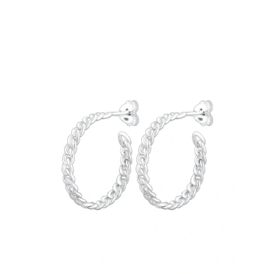 Afbeelding van Elli Hoops Oorbellen silvercoloured, Dames, Maat: One Size, Silver coloured