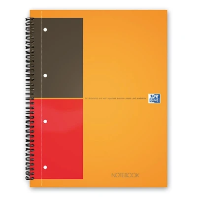 Image de Cahier à spirale de 160 pages Oxford Notebook International 29,5 x 23 cm Orange