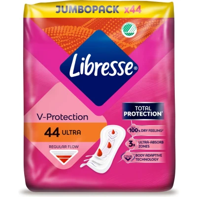 Afbeelding van Libresse Ultra Regular Maandverband Jumbo Pack 8 x 44 = 352 stuks