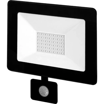 Afbeelding van LED buitenlamp 30W=300W schijnwerper IR sensor daglichtwit 6400K waterdicht IP65