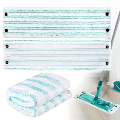 Afbeelding van Set van 3 vervangende dweilpads voor Leifheit Combi/Clean Twist M Micro Duo mop, microvezel, geschikt alle vloertypes