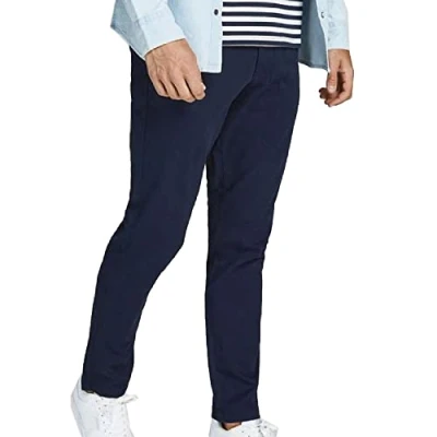Image de JACK &amp; JONES pantalon chino pour homme, coupe ajustée, chino, Blazer bleu marine., 27W / 30L