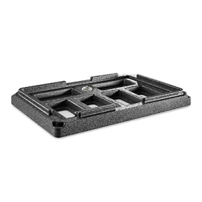 Afbeelding van thermohauser Gastrostar GN 1/1 koelframe voor thermobox van geëxpandeerd polypropyleen, 60 x 40 8 cm, maximaal 6 koelblokken, zwart