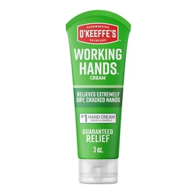 Afbeelding van O&#039;Keeffe&#039;s Working Hands, tube van 80 ml crème voor extreem droge en gebarsten handen verhoogt direct het vochtgehalte, creëert een beschermlaag voorkomt verlies