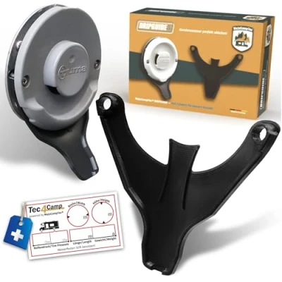 Afbeelding van MaJoCompTec DRIPGUIDE condensatieafvoer, haardplaat voor haarddeksel, accessoires caravan kachels, zwart, Truma Standard
