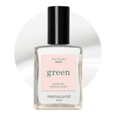 Image de Manucurist Green Vernis à Ongles Classique Naturel 9 Free Bio Sourcé (84%) Manucure Soin des 15ML… (Snow)