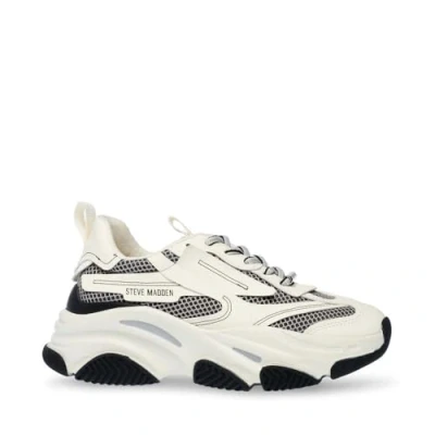 Afbeelding van Steve Madden Possession Sneakers laag, Dames, Maat: 36, Ecru Hoogwaardig imitatieleer