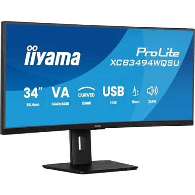 Image de Ecran PC Iiyama ProLite XCB3494WQSU B1 34&quot; Incurvé UWQHD