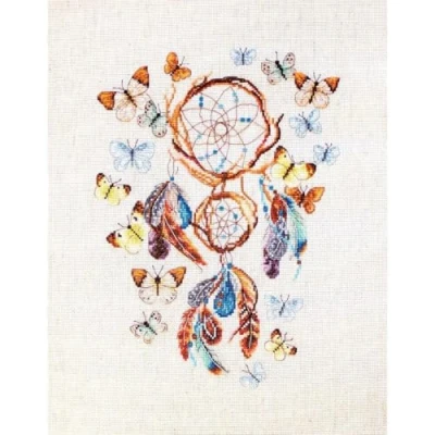 Afbeelding van Keep your dreams safe Aida Telpakket Letistitch
