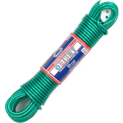 Afbeelding van EVERLASTO Orient Waslijn van hoogwaardig pvc, 20 m, dik, 4,8 mm groen