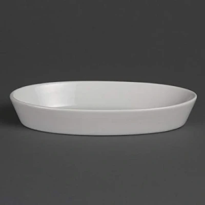 Afbeelding van Olympia Whiteware ovale ovenschalen 19,5x11cm (6 stuks)