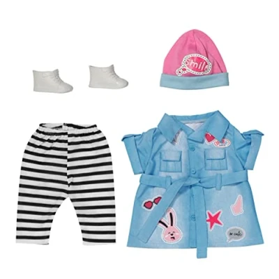 Afbeelding van BABY born Deluxe Jeansjurk Poppenkleding 43 cm