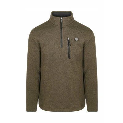 Afbeelding van Superdry Half Zip Pullover Fleece Olive Schipperstrui
