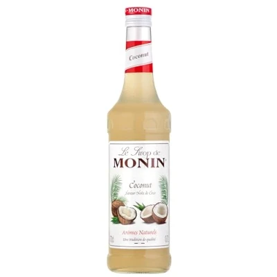 Image de MONIN Sirop de noix coco premium 700 ml pour café et cocktails. Végétalien, sans allergènes, saveurs colorants 100% naturels