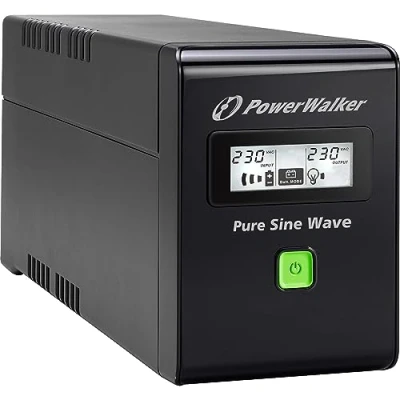 Afbeelding van PowerWalker VI 800 SW Line interactive 0,8 kVA 480 W 2 AC uitgang(en)