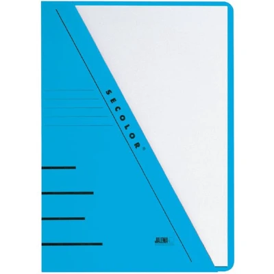 Afbeelding van Insteekmap Secolor A4 270gr blauw Omdoos a 10 stuk 100 stuks