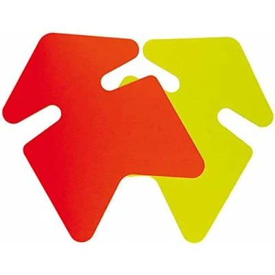 Afbeelding van APLI 100407 25 pijlen karton, fluo, geel/oranje, 16 x 24 cm
