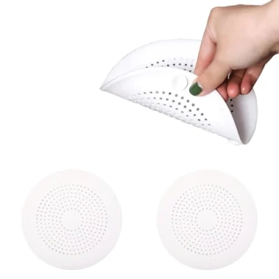 Afbeelding van 2 stuks siliconen afvoerbescherming, gootsteenfilter met zuignap, haarfilter voor badkuip, haarfilter, afvoergarnituur, keuken, afvoerfilter, badkamer, wasruimtes