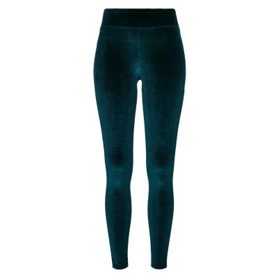 Afbeelding van Urban Classics Ladies HIGH Waist Velvet Leggings Legging, Dames, Maat: 4XL, Teal