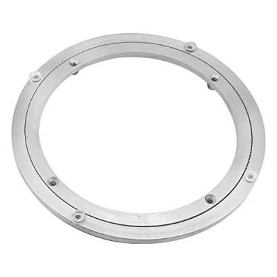 Image de Besimple plateau tournant en alliage d&#039;aluminium, robuste, Lazy Susan, table de salle à manger ronde, matériel plaque pivotante lisse, 25,4 cm