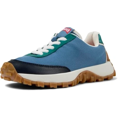 Afbeelding van Camper Drift Sneakers laag voor kinderen, Maat: 28, Blau grün Leer
