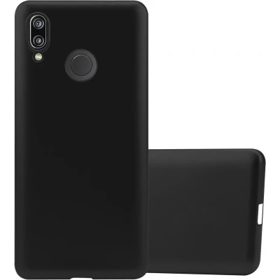Afbeelding van Cadorabo Hoesje geschikt voor Huawei P20 LITE 2018 / NOVA 3E in METALLIC ZWART Beschermhoes gemaakt van flexibel TPU silicone Case Cover