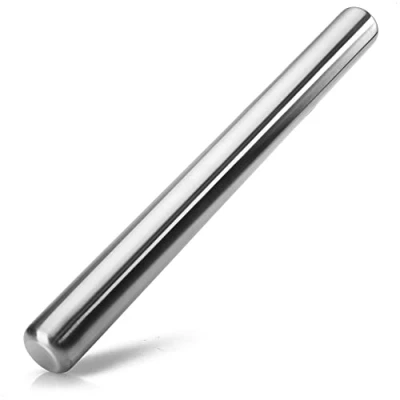 Afbeelding van premium deegroller van roestvrij staal vaatwasserbestendige roller voor pizzadeeg, pastadeeg, koekjesdeeg, fondant, wontons en meer