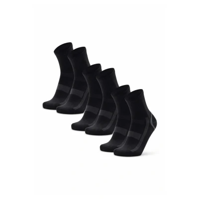 Afbeelding van DANISH ENDURANCE Korte Sport Sokken Lichte Compressie Anti Blaren 3 paar Zwart Grijs Maat 39 42